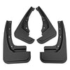 A pair of black durable mud flaps for a Ford Maverick vehicle.