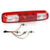 A red high-mount third brake light assembly for a Chevy Silverado or GMC Sierra truck.