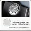 Round epoxy decal sticker for a car ignition push button cover