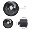 A black halogen fog light kit with a 1.9cm diameter lens and an 8.0cm overall size.