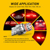 A close-up view of a silver LED brake light bulb replacement for various vehicle sockets.