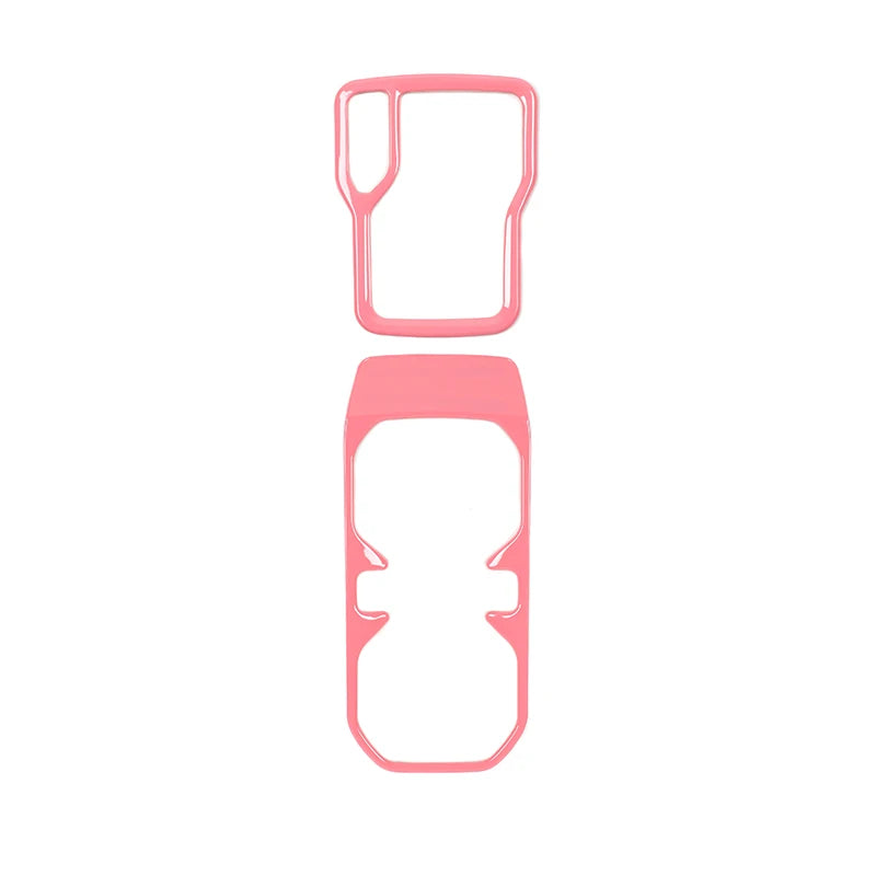 Pink car gear shift panel trim stickers for Jeep/Gladiator interior