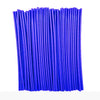 A bundle of bright blue motorcycle wheel rim spoke wrap kit.