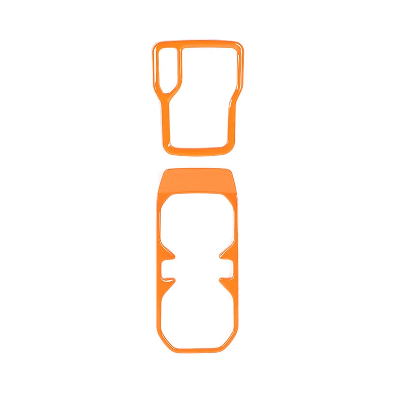 Orange car gear shift panel trim stickers for Jeep/Gladiator interior
