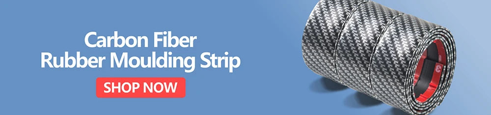 Roll of carbon fiber rubber molding strip product