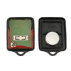 A pair of universal remote car keys for Ford and Mazda models, showing the electronic components.