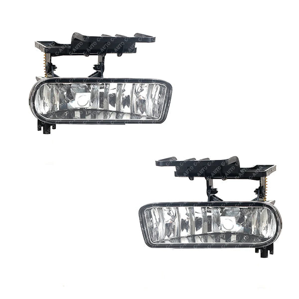 Heavy-duty fog lamp assembly for trucks and SUVs with a clear lens and mounting bracket