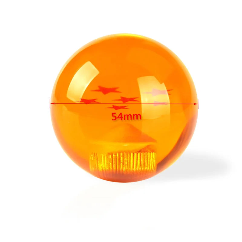 Maneta de cambios redonda de color ámbar para vehículo automático.