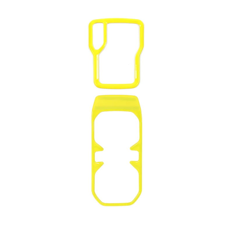 Yellow car gear shift panel trim stickers for Jeep/Gladiator interior