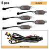 Black LED light kit with wire harness for vehicle front grille markers