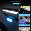 Mini compact design LED light installed in a car interior, showing various lighting functions.