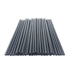 A bundle of motorcycle wheel rim spoke wrap kits, consisting of numerous thin, dark gray or black rods.