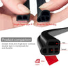 Comparison of single layer type B and double thickening rubber seal strips for car doors