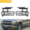 Heavy-duty fog lamp assembly for a Chevy truck or SUV, shown in a close-up view.