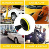 A kit for car beauty and repair including a wool buffing pad, shown in various automotive contexts.