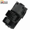 Black power window control switch replacement for Chevy Silverado, GMC Sierra, and similar vehicles