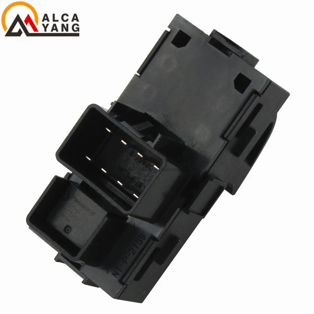 Black power window control switch replacement for Chevy Silverado, GMC Sierra, and similar vehicles
