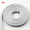 Roll of gray car door edge protector trim measuring 5 meters