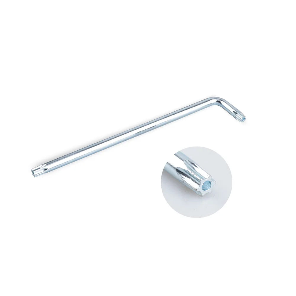 A chrome hydraulic tailgate shock strut assembly for a Ford F-150.