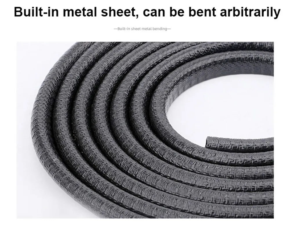 Roll of built-in metal sheet bending for car door edge protector trim