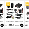 EasyGuard 2 Way Liquid remote engine start and keyless entry car alarm system with various plugs and controls