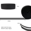 Roll of black breathable silica gel handlebar tape with a 30mm thickness and a length of 2145mm