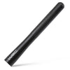 A black carbon fiber radio antenna is shown diagonally against a white background.