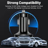 Adaptateur multi-fonction noir pour voiture, avec divers modèles de voitures en arrière-plan.