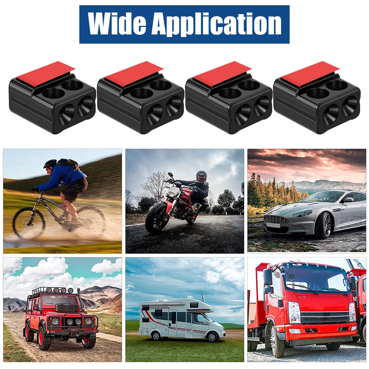 A set of car deer whistles used as an ultrasonic animal deterrent for safer driving.