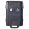 A black multi-button remote key fob for Chevy or GMC trucks.