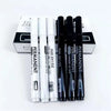 A set of black and white permanent paint markers for art, craft, and DIY