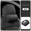 Black ergonomic lumbar and neck pillow for car seat comfort