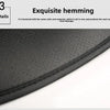 Nahaufnahme von schwarzen, atmungsaktiven PU-Sitthüllen für Autenkissen mit exquisiten Saumdetails.