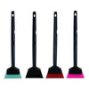 A set of four black car window film installation tools with green and red rubber blades.