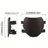 A black universal wind deflector cover for off-road motorcycles shown with dimensions.