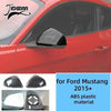 Carbon fiber aftermarket exterior spoiler for a Ford Mustang 2015 or newer vehicle.