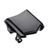 Black universal motorcycle license plate cover designed for electric bikes