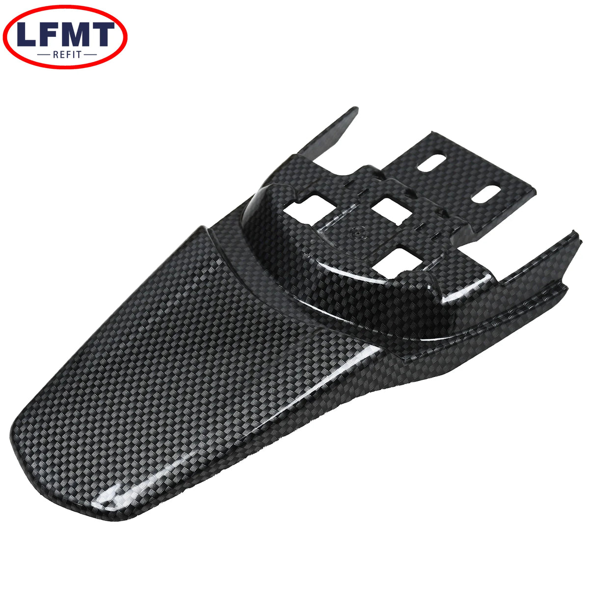 Black aftermarket rear fender for Sur-Ron electric bikes