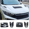 Éléments de garniture de ventilation universels noirs pour capot de voiture, pour personnalisation