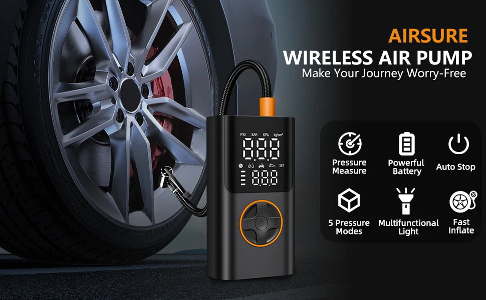 Portable Digital Tire Inflator Air Pump