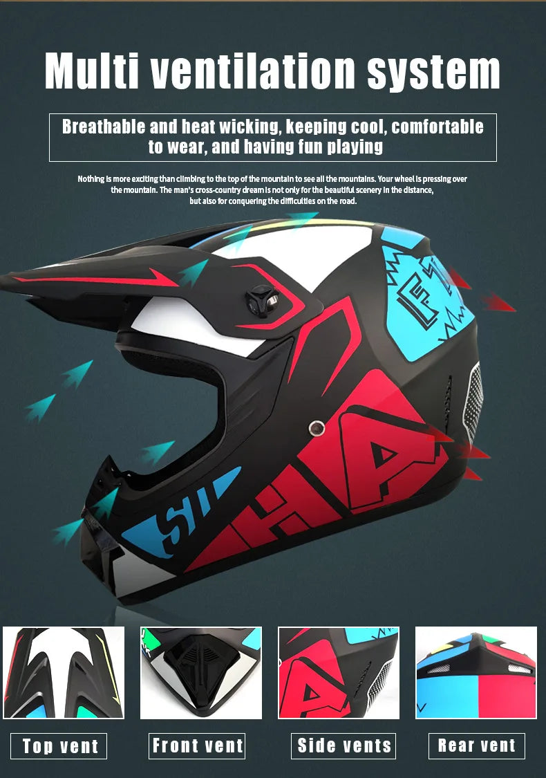 A multi ventilation system helmet shown from above, displaying various vents including top, front, side, and rear vents.