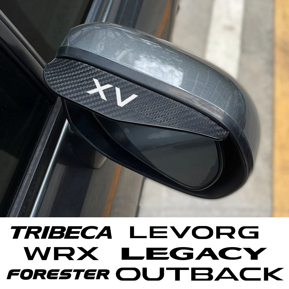 Tribeca Levorg WRX Legacy Forester Outback universal car rain eyebrow for rearview mirror