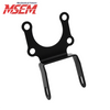 Black motorcycle ebike headlight mounting bracket with curved arms