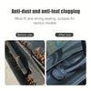 Before and after images showing anti-dust and anti-leaf clogging sealing for a car wiper arm hole