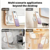 Support de téléphone magnétique pliable pour divers usages : miroirs, évier, salle de bain et bureau.