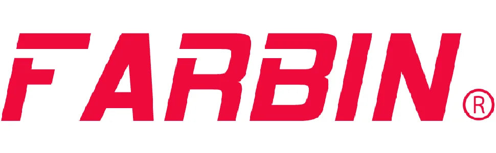 Red text logo for FARBIN Heavy-Duty 4-Tube Air Horn System
