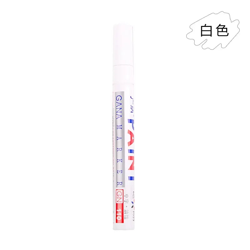 A white touch up paint pen kit for car scratch repair, shown vertically.