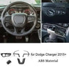 Carbon fiber ABS material interior decoration kit for Dodge Charger