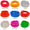 A collection of flexible LED wiring strips in various colors including charm powder, gilded yellow, ice blue, orange red, dar
