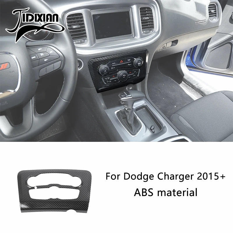 Carbon fiber ABS material interior decoration kit for Dodge Charger